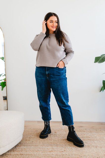 Dámský svetr ZARA šedo-hnědý (Velikost XS/S)